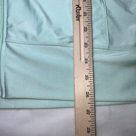 TESLA Jacket Women Size XL Green Running Hooded Thumb Holes Full Zip Lightweight - Picture 8 of 16